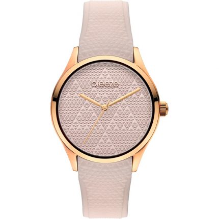 BREEZE PLAYDATE ROSE GOLD PINK RUBBER STRAP