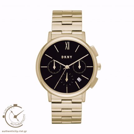 DKNY WILLOUGHBY GOLD STAINLESS STEEL BRACELET CHRONOGRAPH