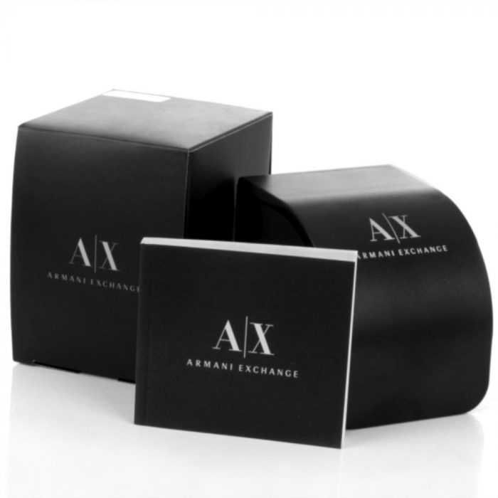 Armani Exchange Drexler Black Leather Strap Chronograph AX2627