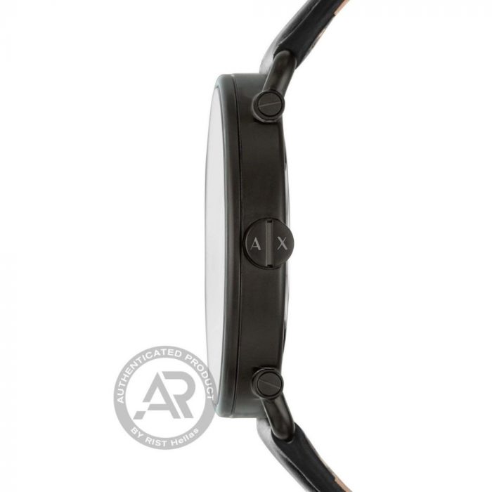Armani Exchange Rocco Black Leather Strap AX2903