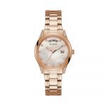 Guess Aura Crystals Rose Gold Stainless Steel Bracelet GW0047L2