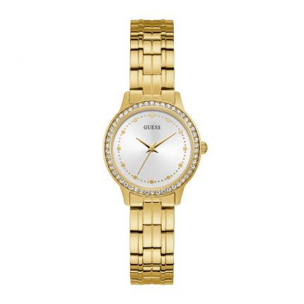 Guess Chelsea Crystals Gold Stainless Steel Bracelet W1209L2