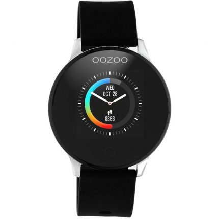 Oozoo Black Rubber Strap Smartwatch Q00113