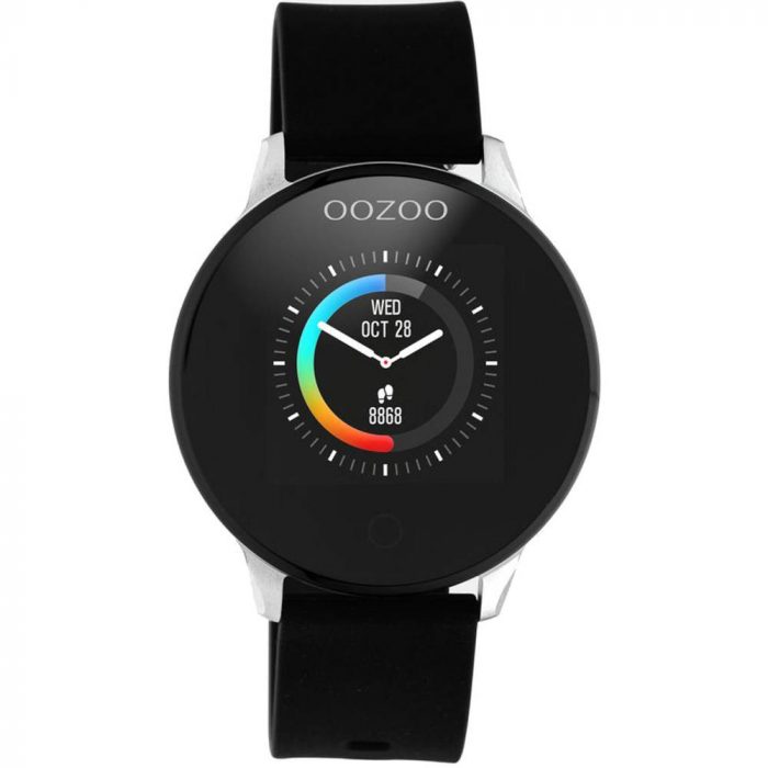 Oozoo Black Rubber Strap Smartwatch Q00113