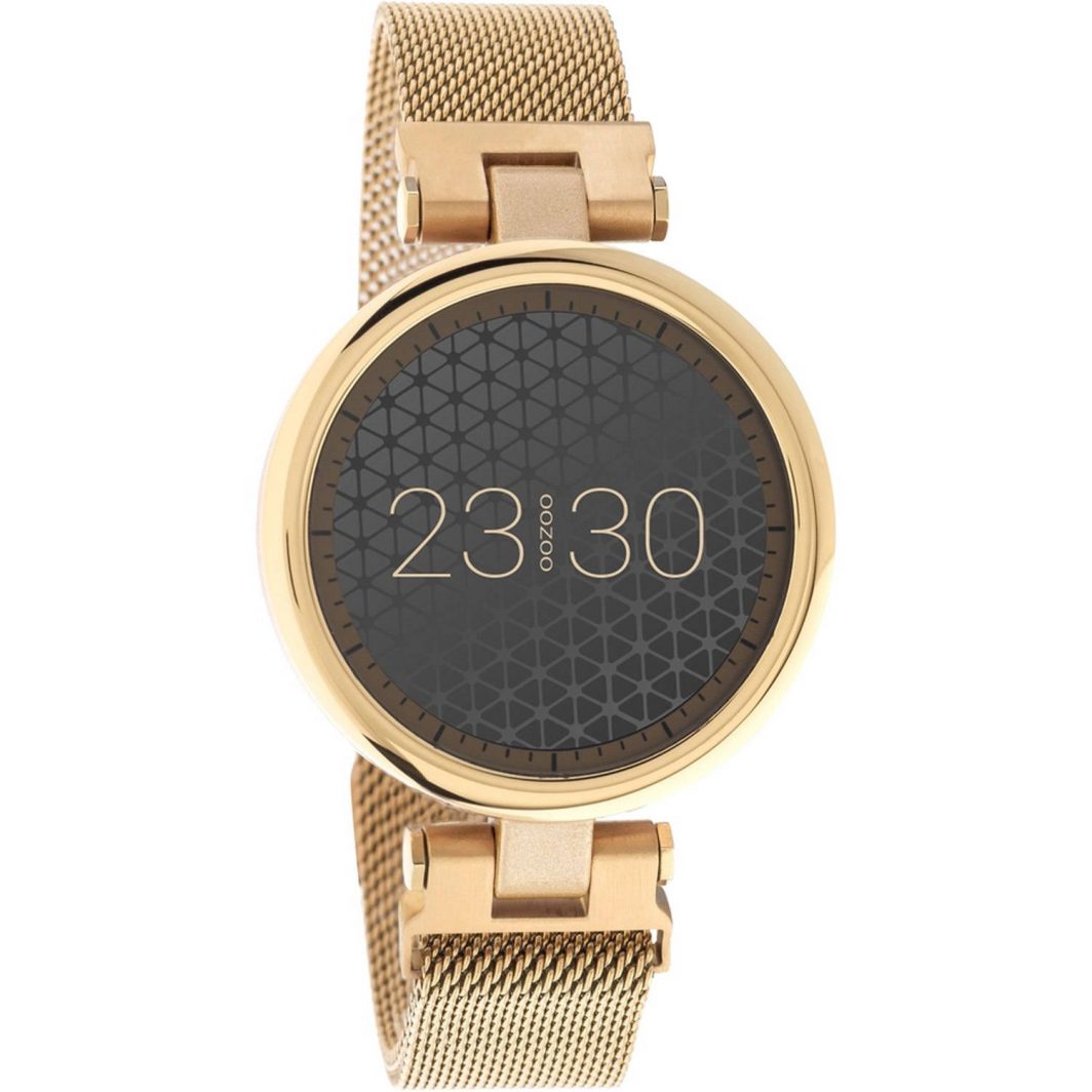 Oozoo Rose Gold Stainless Steel Bracelet Smartwatch Q00410