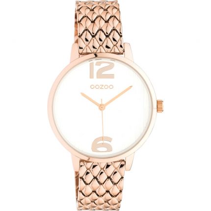Oozoo Timepieces Rose Gold Stainless Steel Bracelet C10923