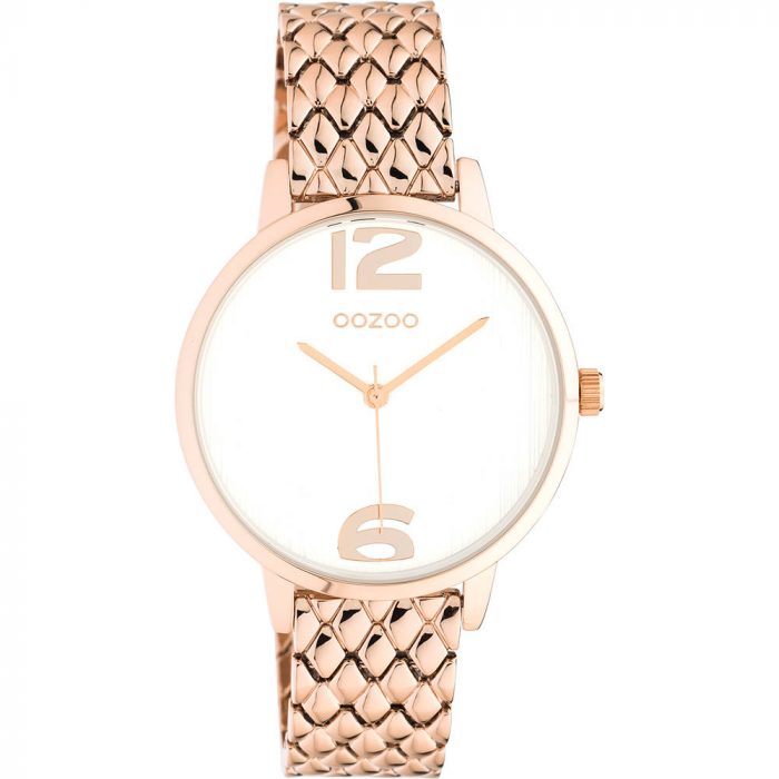 Oozoo Timepieces Rose Gold Stainless Steel Bracelet C10923