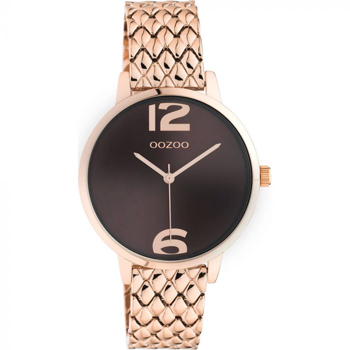 Oozoo Timepieces Rose Gold Stainless Steel Bracelet C10924