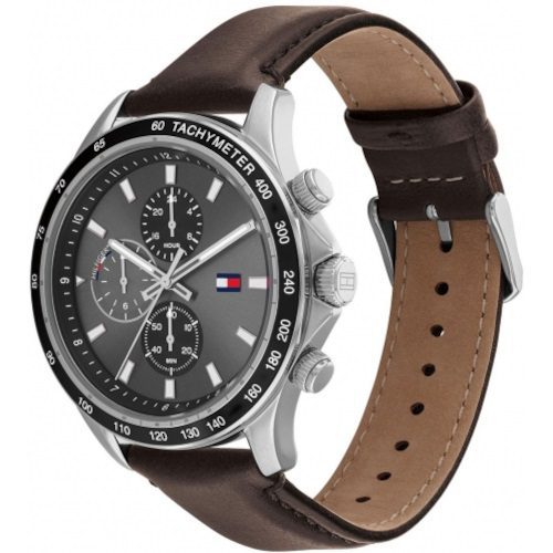 Tommy Hilfiger Miles Brown Leather Strap 1792015