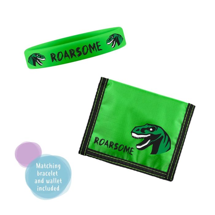 Tikkers Dinosaur Green Fabric Strap Gift Set ATK1049