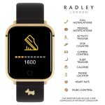 Radley London Series 06 Black Leather Strap Smartwatch RYS06-2074