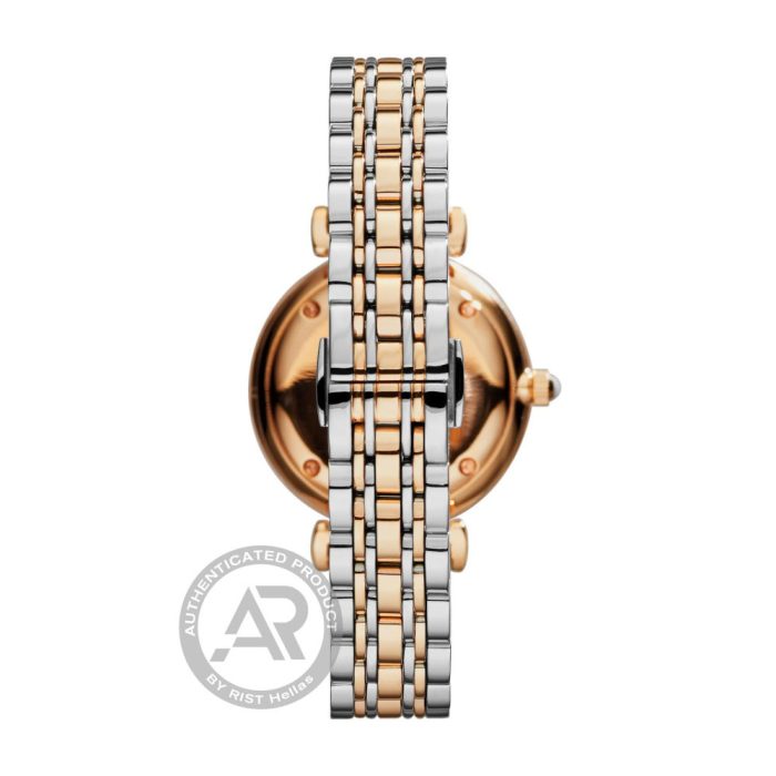 Emporio Armani Gianni T-Bar Crystals Two Tone Stainless Steel Bracelet AR1840