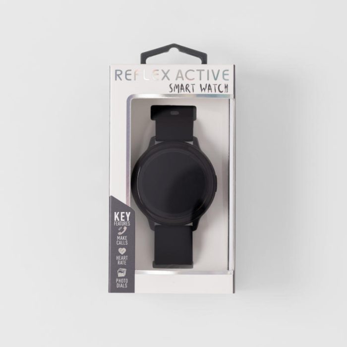 Reflex Active Series 14 Black Rubber Strap Smartwatch RA14-2140