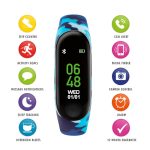 Tikkers Blue Camouflage Silicone Strap Activity Tracker TKS01-0003