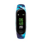 Tikkers Series 01 Blue Camouflage Silicone Strap Activity Tracker TKS01-0003
