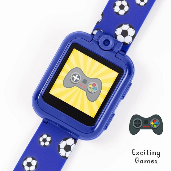 Tikkers Football Blue Silicone Strap Interactive Smartwatch & Headphone Set TKS02-0004