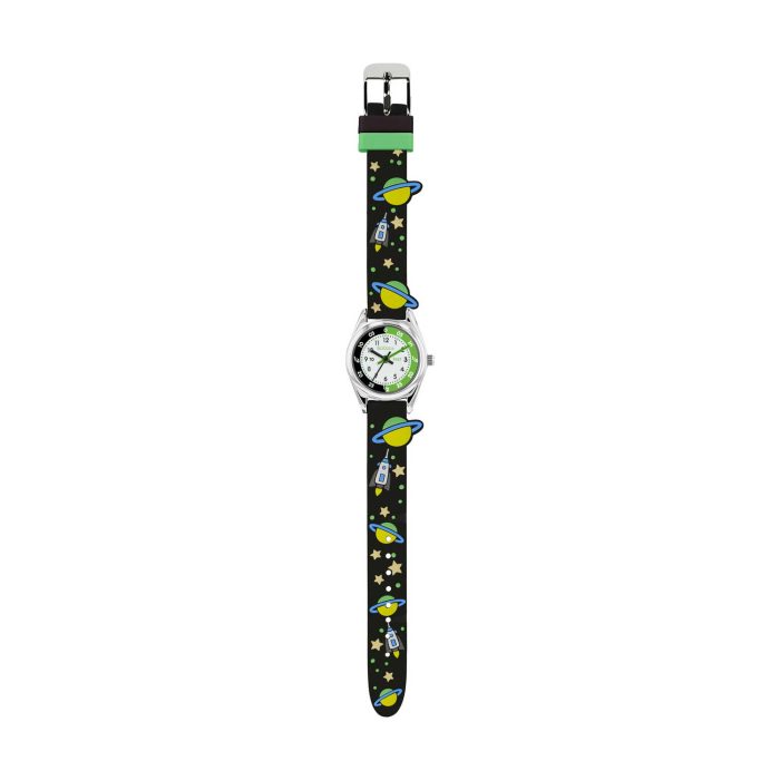 Tikkers Space Black Silicone Strap ATK0208