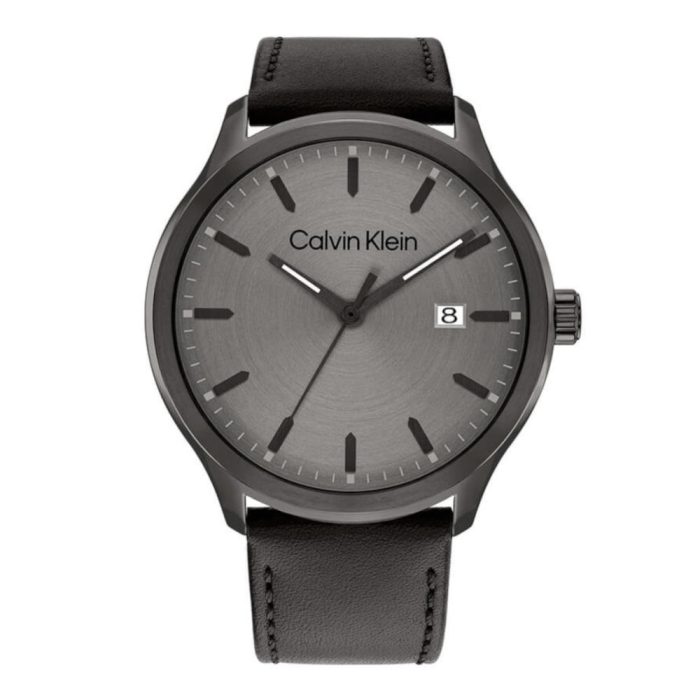 Calvin Klein Define Black Leather Strap 25200355