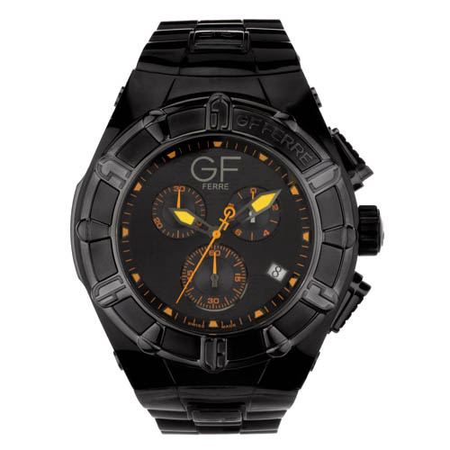 Gf Ferre Black Leather Strap GF.9101M/12P