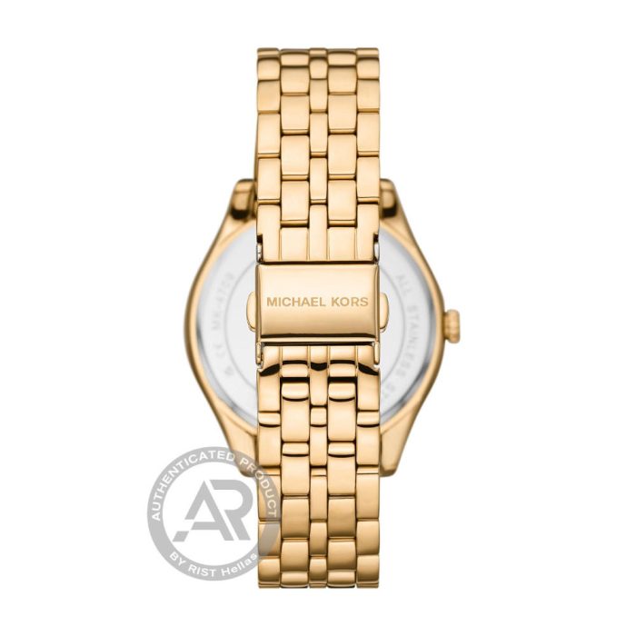 Michael Kors Harlowe Crystals Gold Stainless Steel Bracelet MK4709