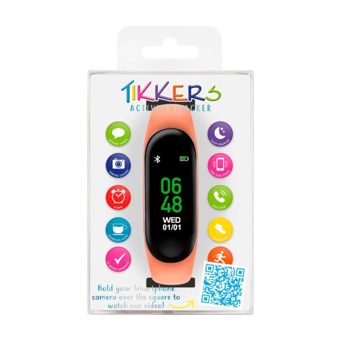 Tikkers Series 01 Coral Silicone Strap Activity Tracker TKS01-0001