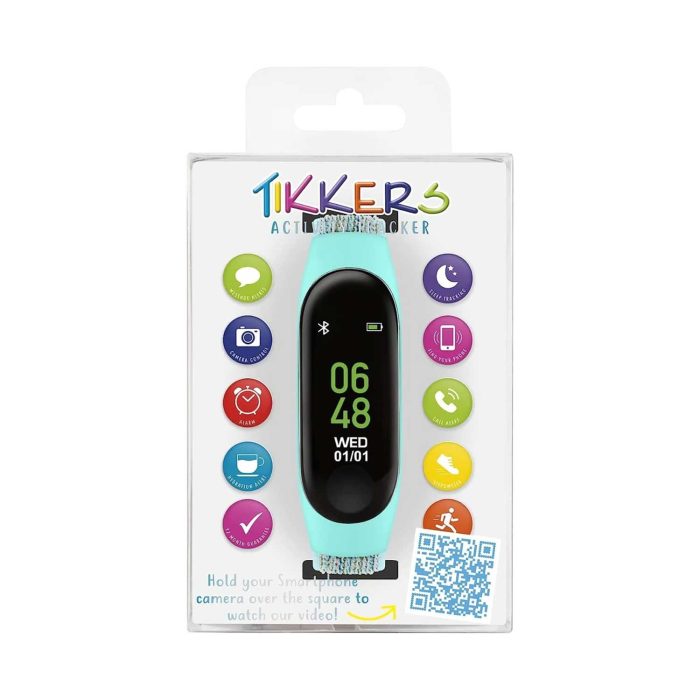 Tikkers Series 01 Turquoise Fabric Strap Activity Tracker TKS01-0020