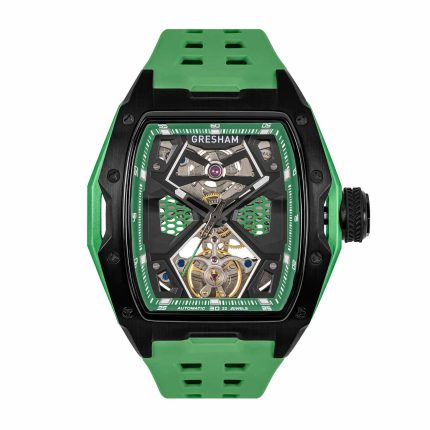 Gresham GL Hyperion Special Edition Automatic Green Rubber Strap G1-0001-GRN
