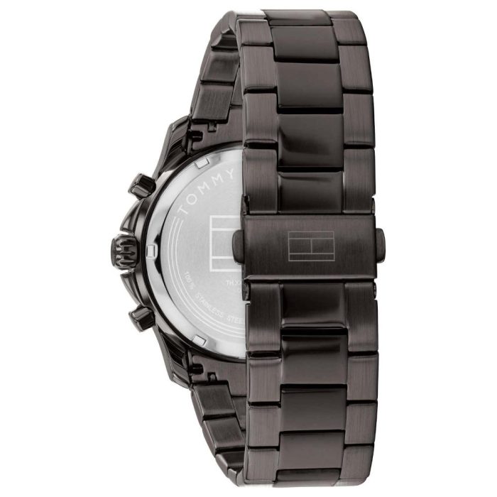 Tommy Hilfiger Wesley Dual Time Black Stainless Steel Bracelet 1710628