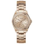 Guess Ritzy Crystals Rose Gold Stainless Steel Bracelet GW0685L3
