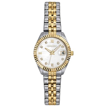 Gregio Mallory Petit Crystals Two Tone Stainless Steel Bracelet GR480040